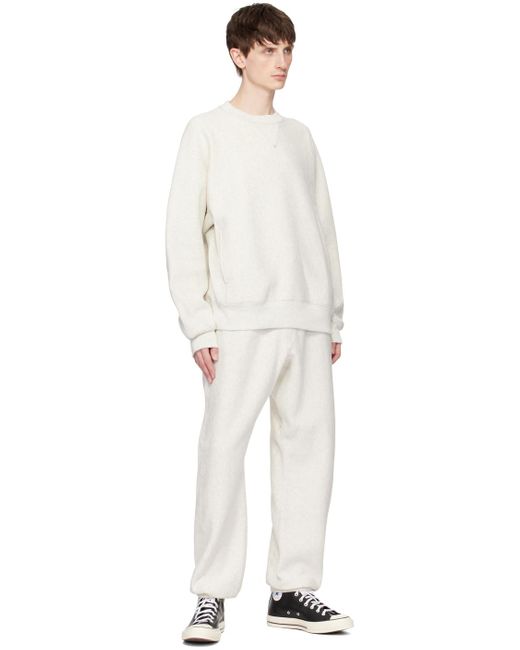 N. Hoolywood White Off- Champion Edition Sweatpants for men