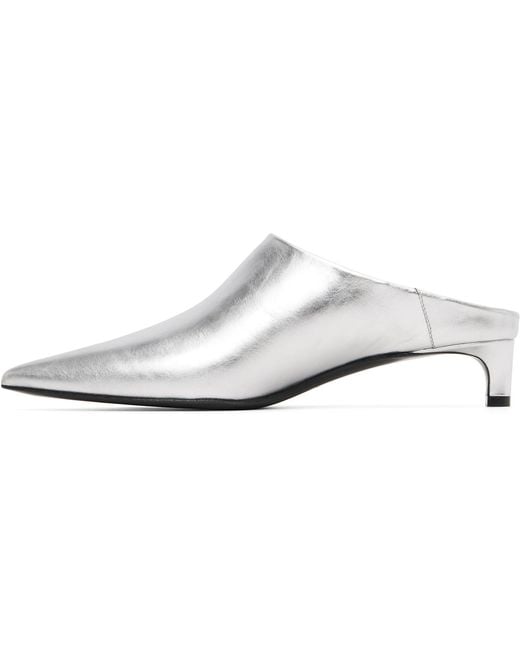 Jil Sander Black Mule Heels