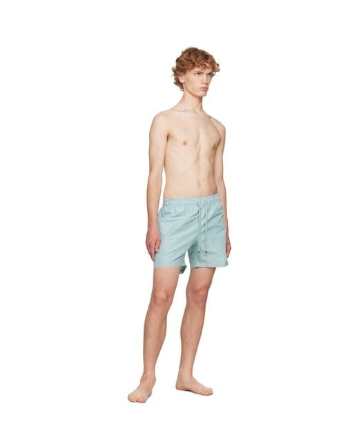 Amiri Blue Patch Swim Shorts for men