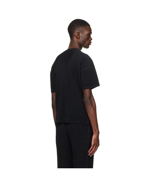 Homme Plissé Issey Miyake Black Monthly Colors March T-Shirt for men