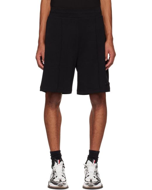 Moncler Black Pinched Seam Shorts for men