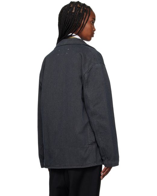 Maison Margiela グレー＆ネイビー スポーツジャケット Black