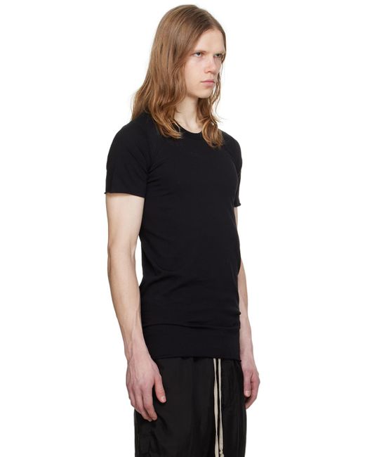メンズ Rick Owens Basic Tシャツ Black
