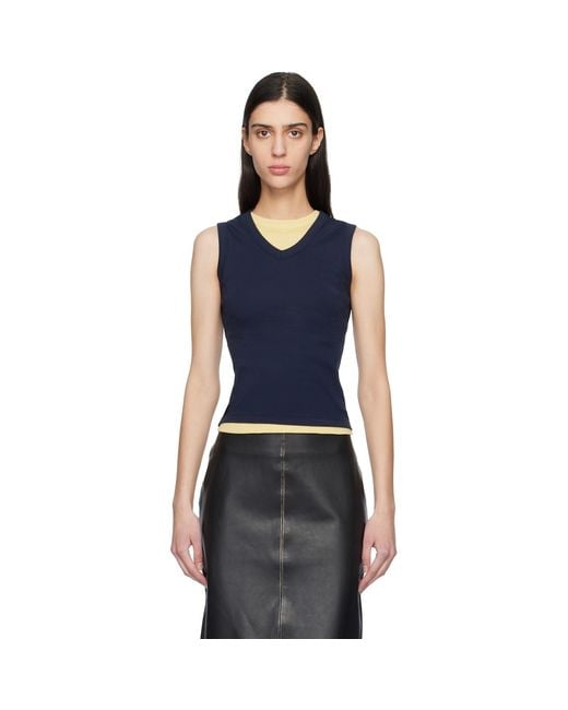 Flore Flore Blue Jill Tank Top