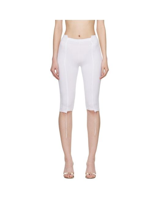 Vetements White Cut-Up Capri Trousers
