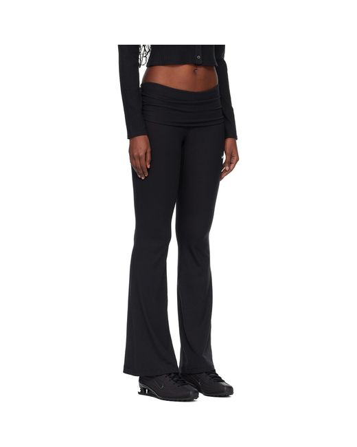 Nike Black Sportswear Chill Knit Tight Ribbed Lounge Pants
