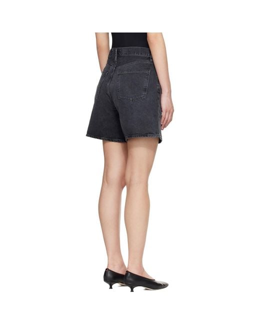 Agolde Blue Dame Denim Shorts