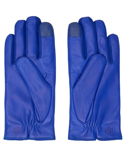 Handsome Stockholm Blue Ssense Exclusive Essentials Gloves for men