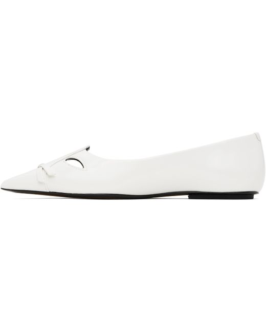 Marc Jacobs ホワイト 'The Kat' フラットシューズ White