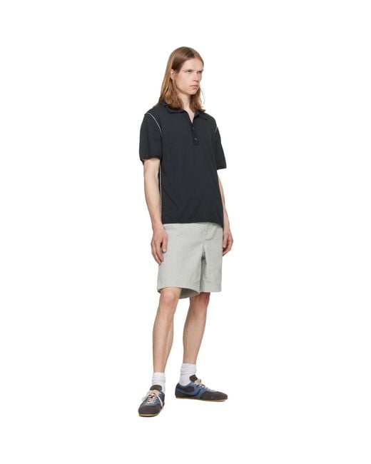 Boss Black Elasticized Waistband Denim Shorts for men