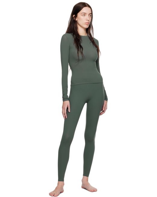 Skims Green Khaki Fits Everybody Leggings