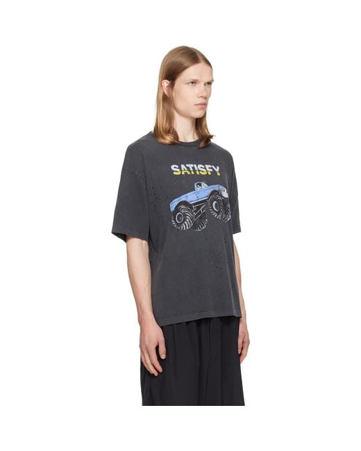 Satisfy Gray Mothtech T‑Shirt for men