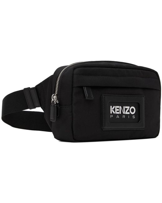 KENZO Black Paris Belt Bag for men