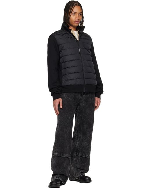 Canada Goose Black Hybridge Huron Full-Zip Down Jacket for men