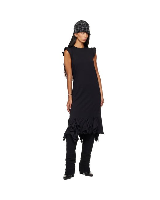 SECONDA Black Jazz Midi Dress