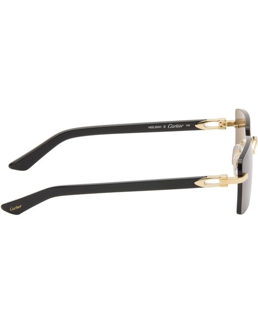 Cartier Black Core Range Signature C Sunglasses for men