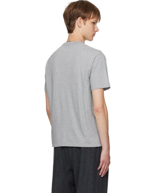 Auralee Black Seamless Crew Neck T-Shirt for men