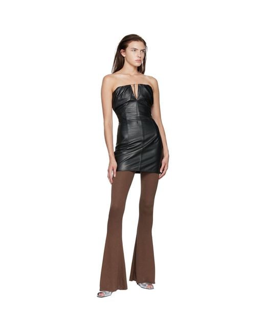 16Arlington Black Velo Minidress