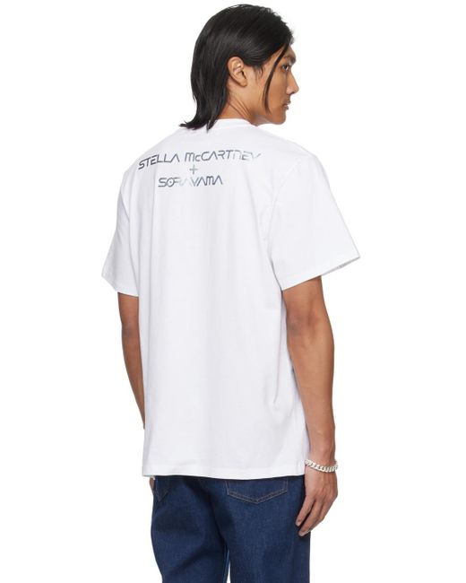 T-shirt vitruvian woman blanc Stella McCartney en coloris White