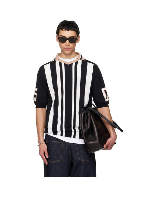 Moschino Black Sport Inspired Polo for men