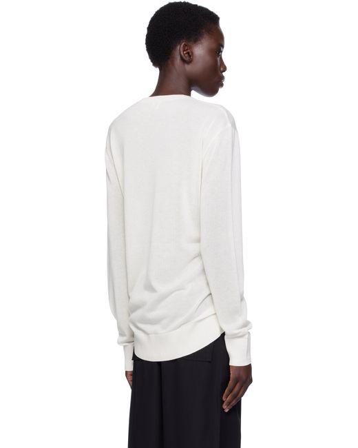 Totême  ホワイト ニット 長袖トップス Black