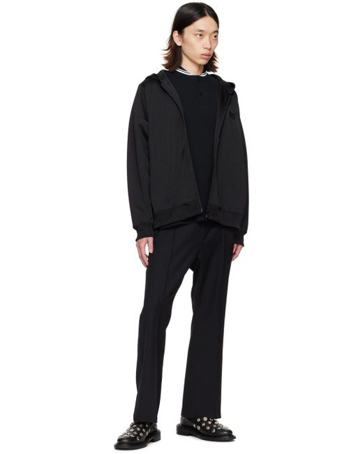 Pantalon de survêtement noir à logo brodé Needles pour homme en coloris Black