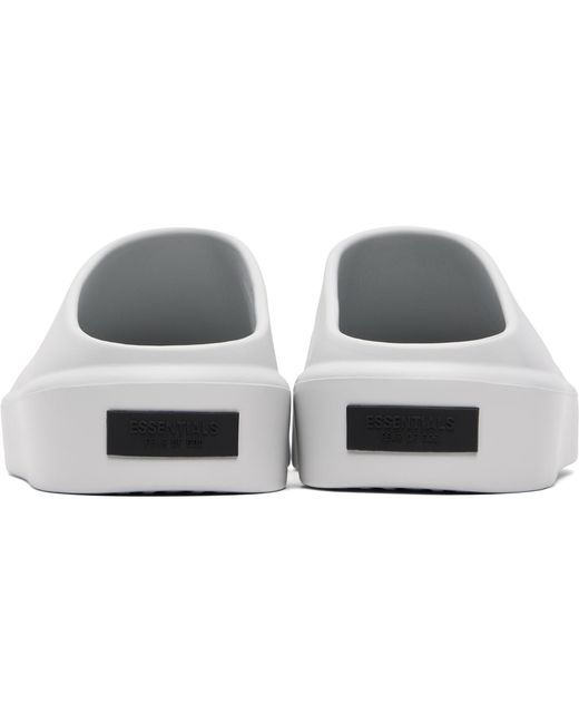 Fear Of God White Essentials California 1.0 Mule Loafers for men