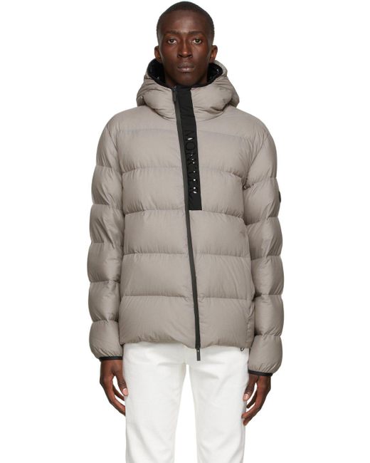 Moncler Multicolor Taupe Down Giraud Jacket for men
