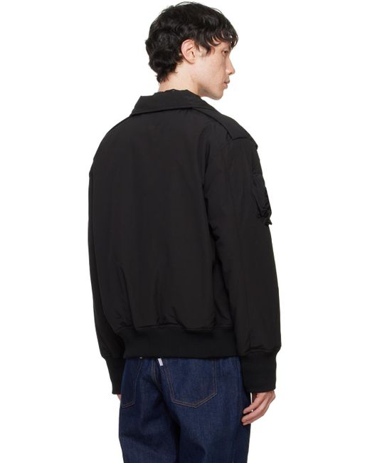JUNTAE KIM Black Flower Jacket for men
