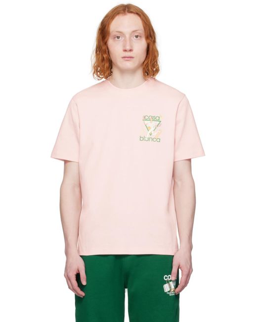 T-shirt 'tennis club' rose à images à logo exclusif à ssense Casablancabrand pour homme en coloris Black