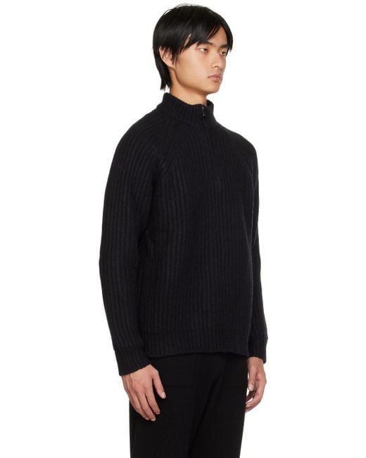 Massimo Alba Black Mica Sweater for men
