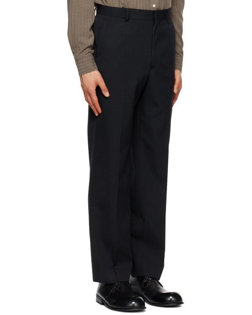 Auralee Black Four-pocket Trousers for men