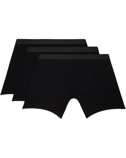 CDLP Black Three-Pack Long Boxer Briefs for men