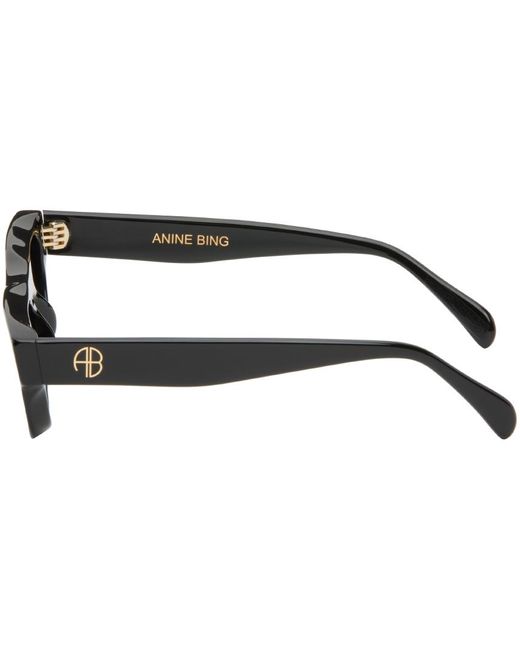 Anine Bing Black Otis Sunglasses