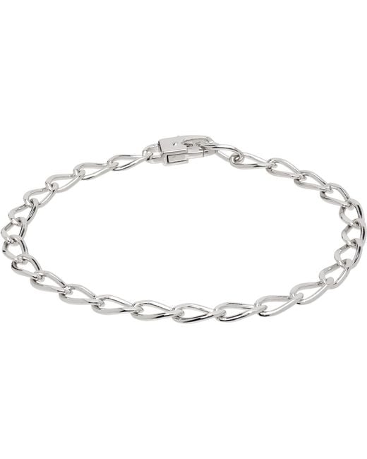 Tom Wood Metallic Arlo Medium Bracelet for men