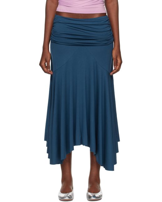 GIMAGUAS Blue Fortuna Midi Skirt
