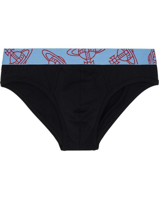 Vivienne Westwood Black Two-Pack Slip Band Briefs for men