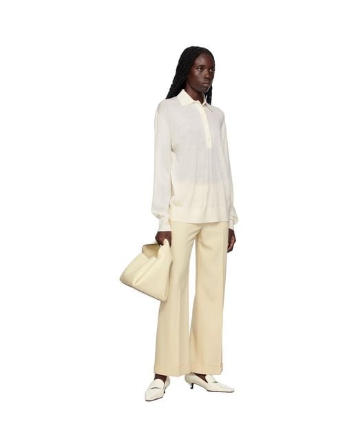 Totême Natural Toteme Beige Tailored Trousers