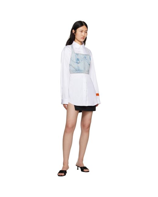 Heron Preston Black Cut Out Miniskirt