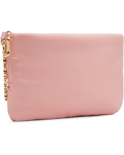 Ganni Black Quilted Re-Tech Pouch