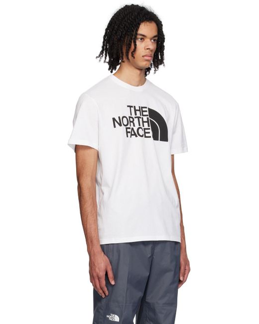 メンズ The North Face ホワイト Half Dome Tシャツ White