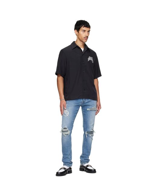 Amiri Black Hollywood' Camp Shirt for men