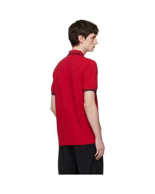 Fred Perry Red Kris Van Assche Edition Kva Polo for men
