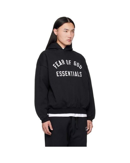 Fear Of God Black Varsity 90S Hoodie for men