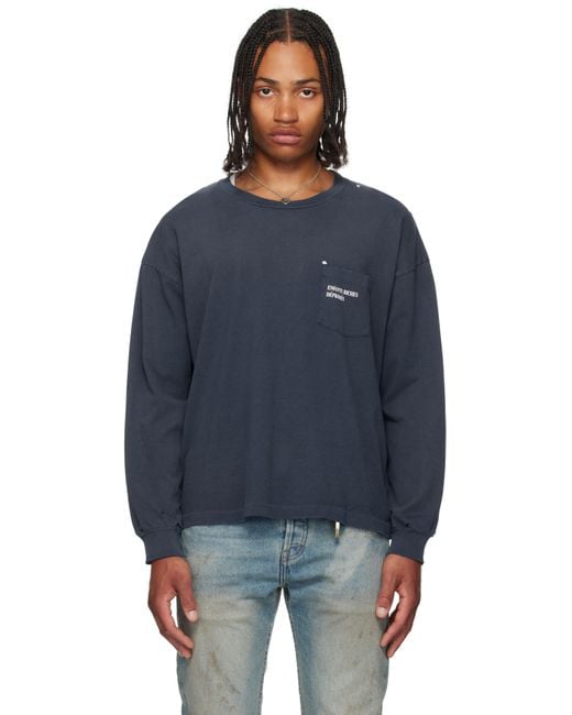 Enfants Riches Deprimes Blue Classic Logo Ls T-Shirt for men