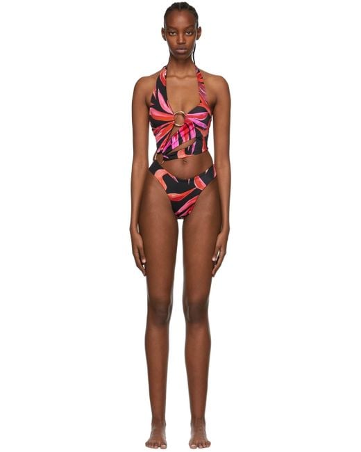 Louisa Ballou Black Ssense Exclusive Recycled Nylon One-piece Swimsuit