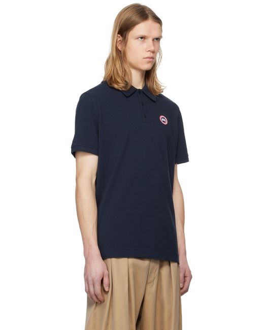 Canada Goose Blue 'Beckley' Polo Shirt for men