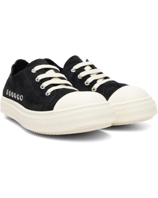 Rick Owens Black Tower 'Tower Of Love' Low Sneaks Sneakers for men