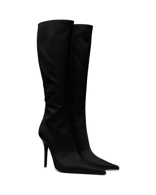 AMINA MUADDI Black Barbara 105 Tall Boots