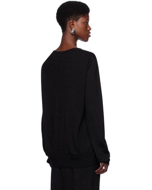 Lauren Manoogian Black V-neck Sweater